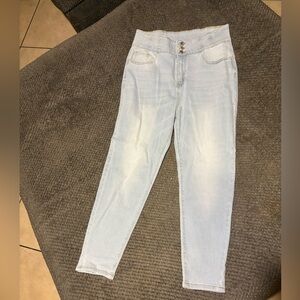 1xl SHEIN blue skinny jeans. High waist.